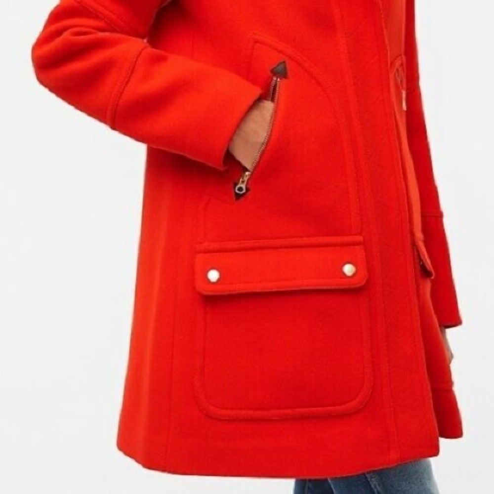 🛑 SOLD🛑J.Crew Chateau Parka Coat Red sz4 - Picture 1 of 15